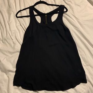 Express racer back silky top